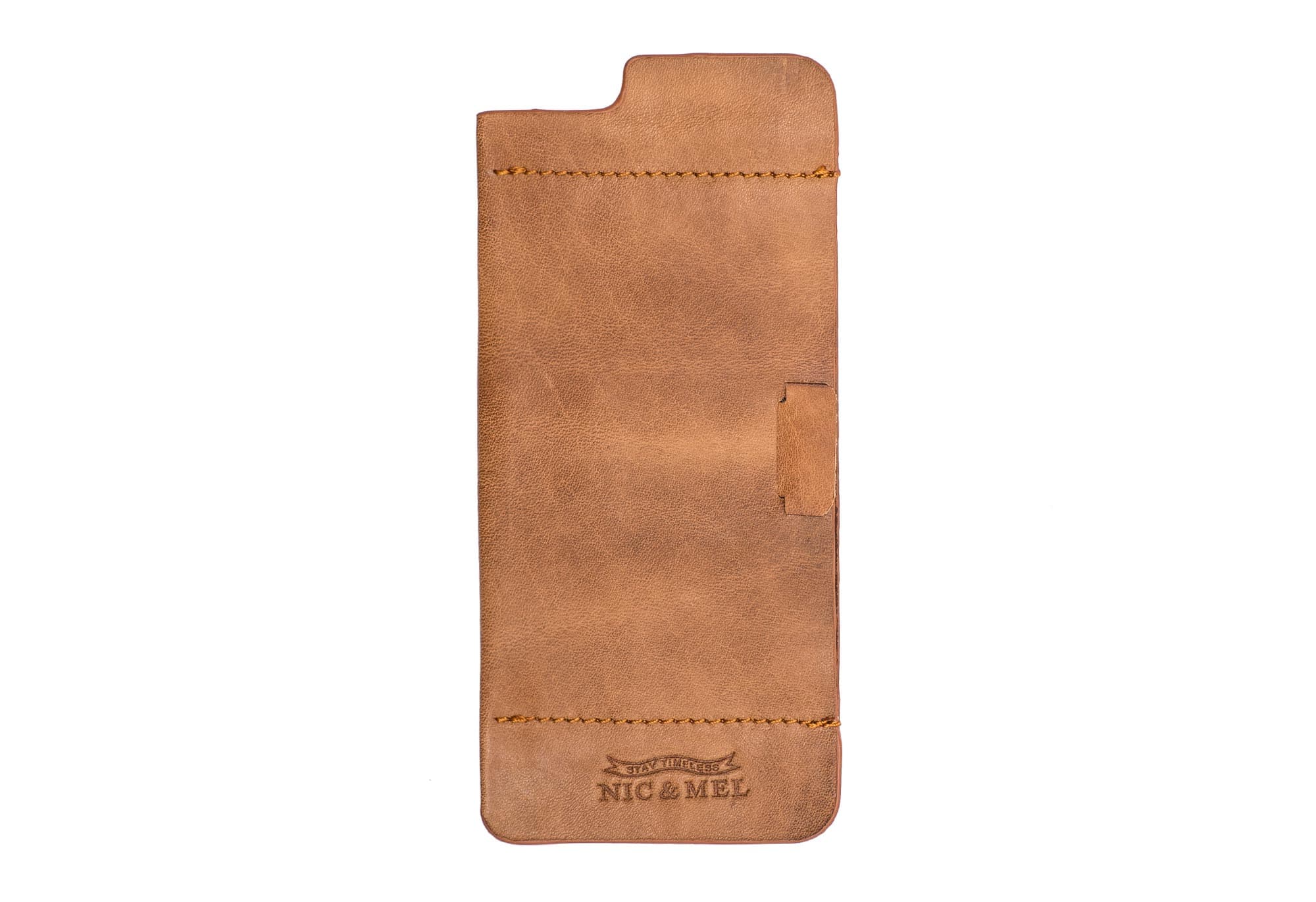 FLOYD STICK-ON w/Card HolderCognac LeatheriPhone 6/6S
