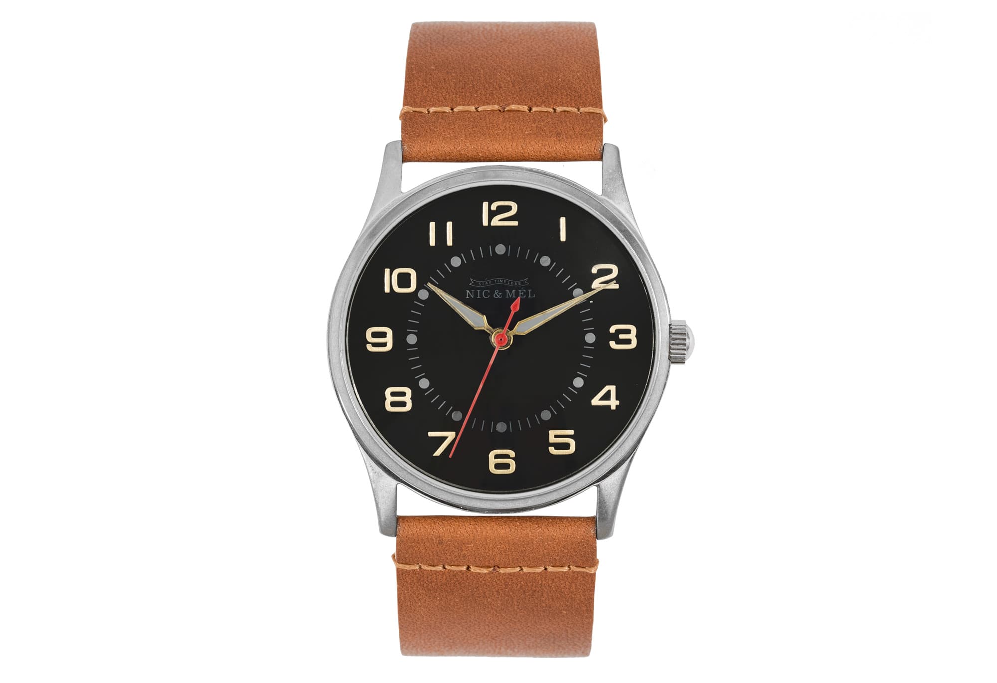 VINCE, Cognac Leather, Wristwatch