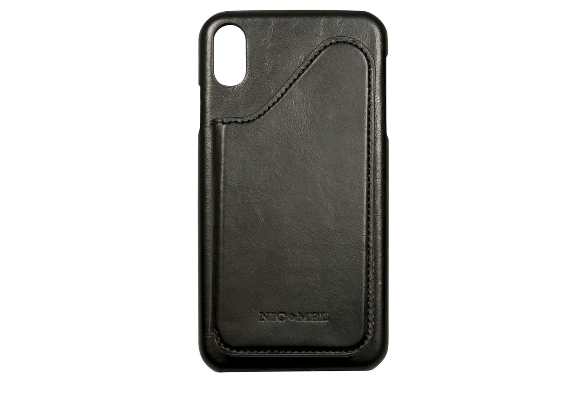 COREY PHONE WALLET Black Leather iPhone XS MAX