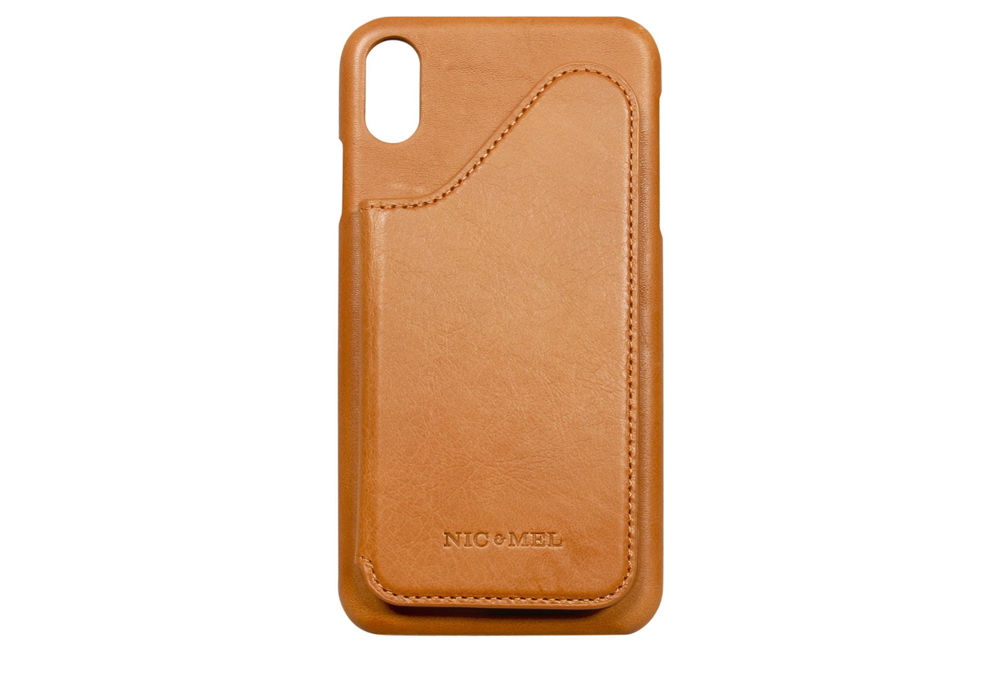 COREY PHONE WALLET Cognac Leather iPhone XS MAX