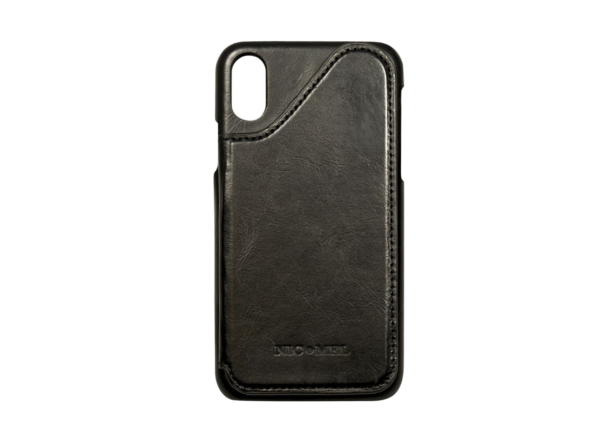COREY PHONE WALLET Black Leather iPhone X/XS