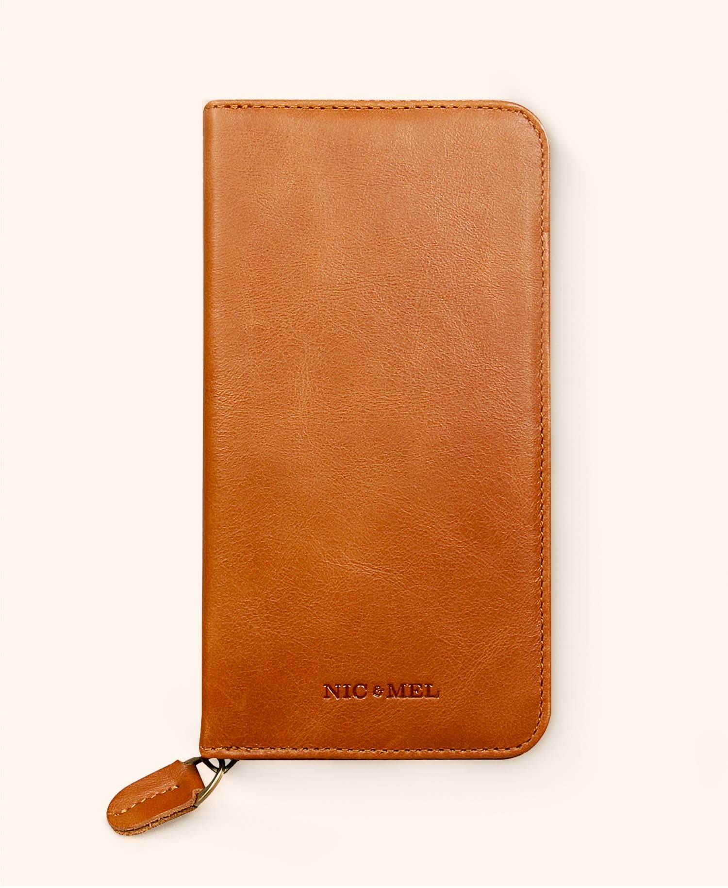 Greg iPhone wallet, Cognac - iPhone 12, Cognac