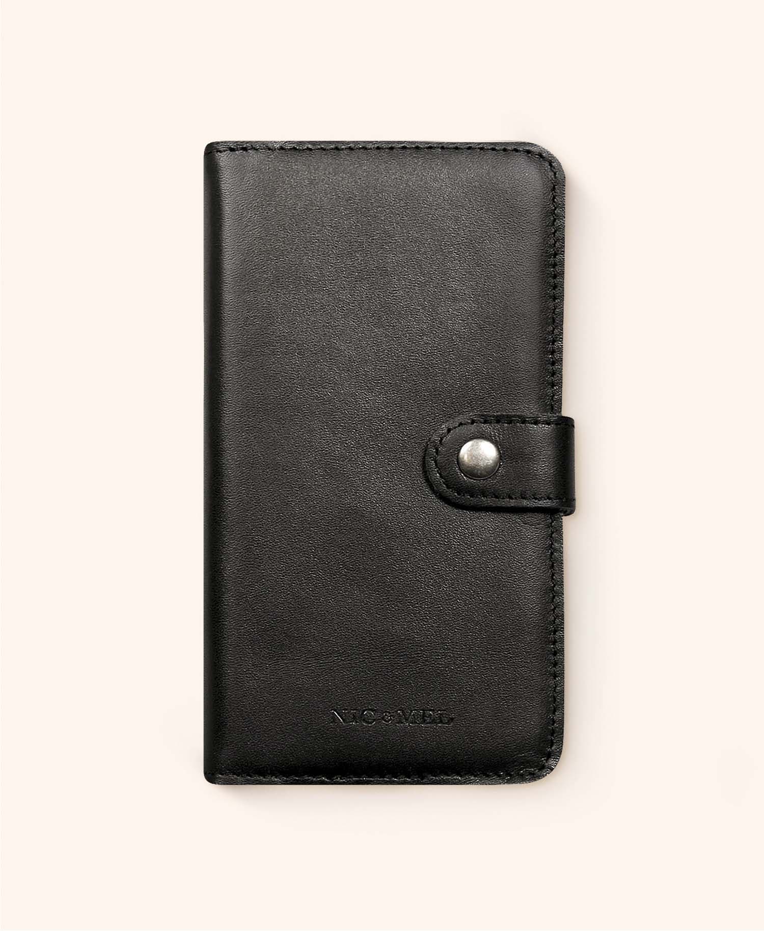 Andrew iPhone wallet BLACK - iPhone 15 Pro Max, Cognac