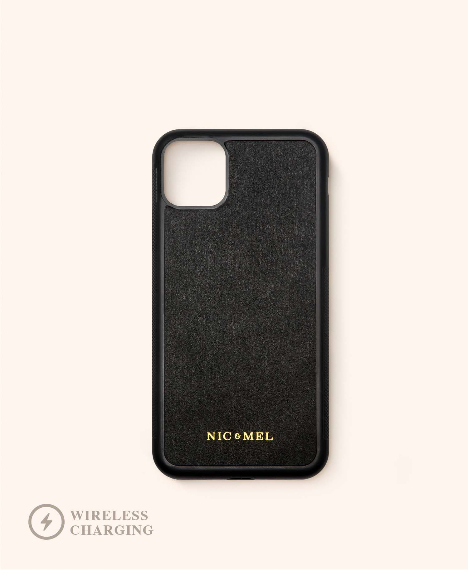 Magnetic Case Wireless Charging (Black iPhone X / XS)
