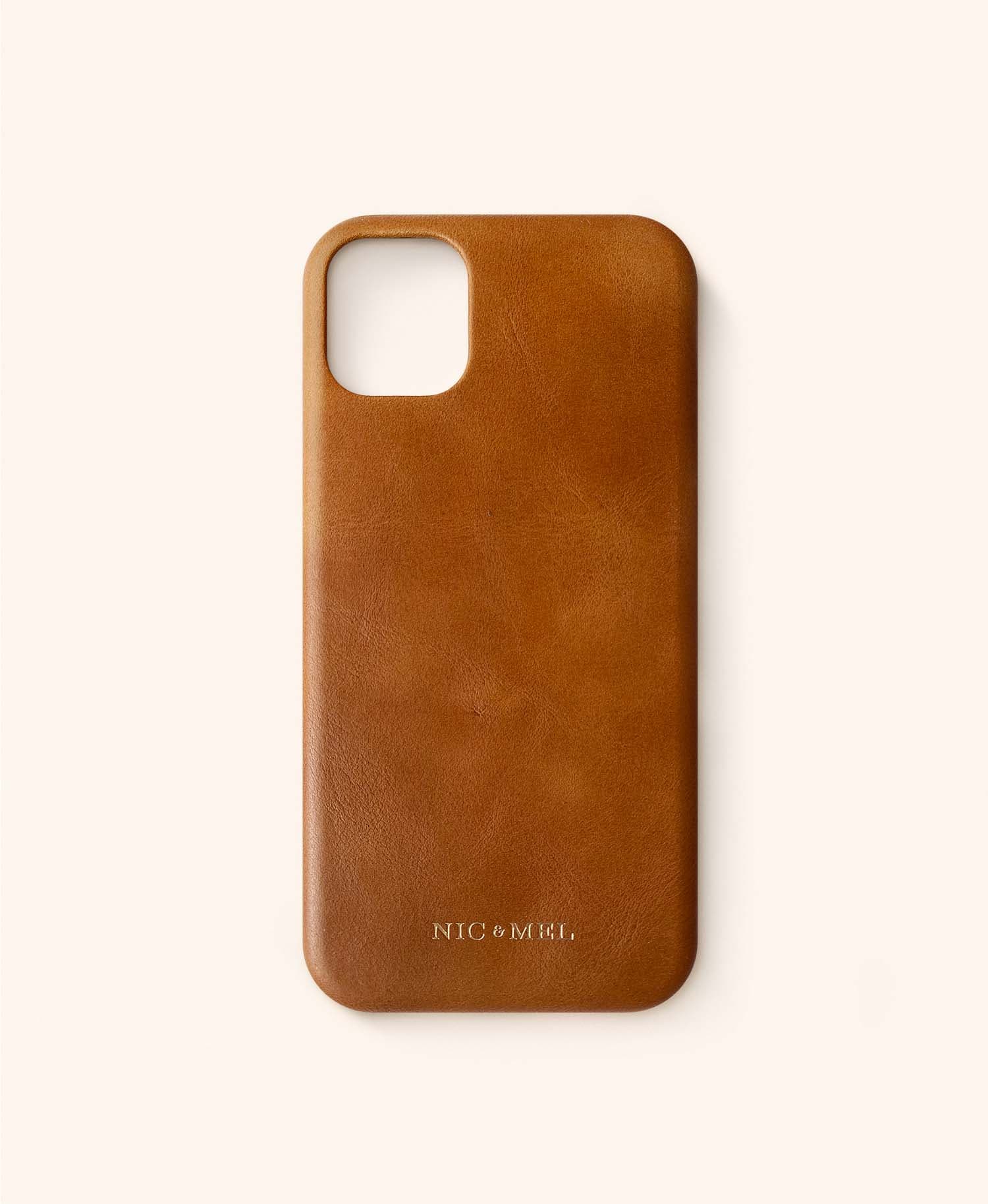 SlimJim phone case (Cognac Leather iPhone 11)