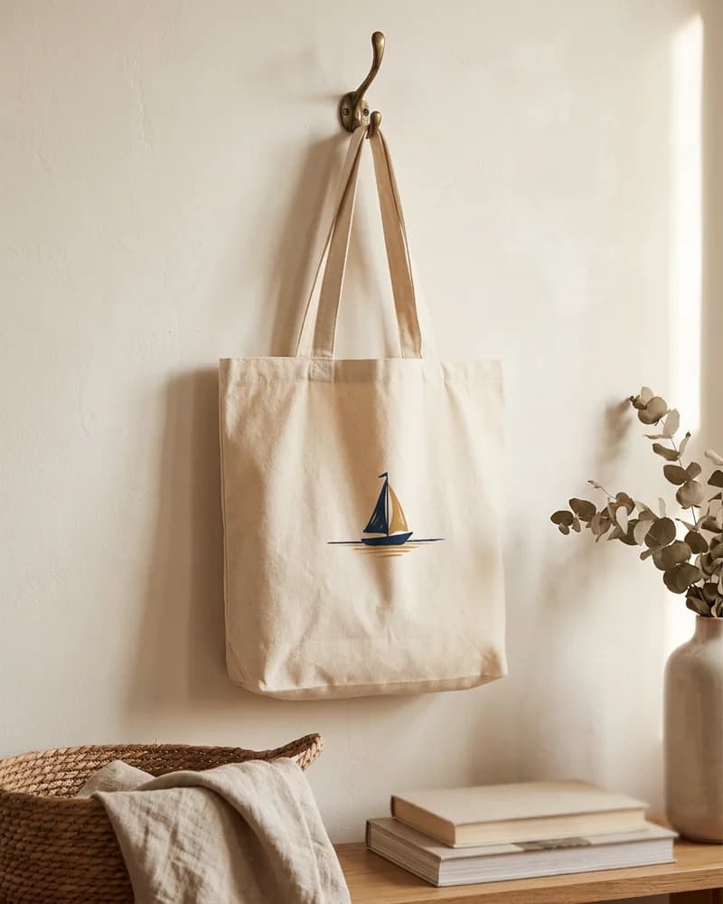 Coastal stripe tote