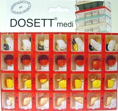 Dosett medi rød