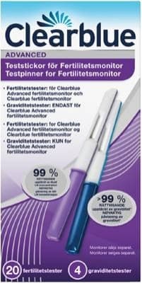 Clearblue testpinner fertil