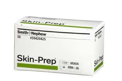 Skin-prep hudfilm serviett