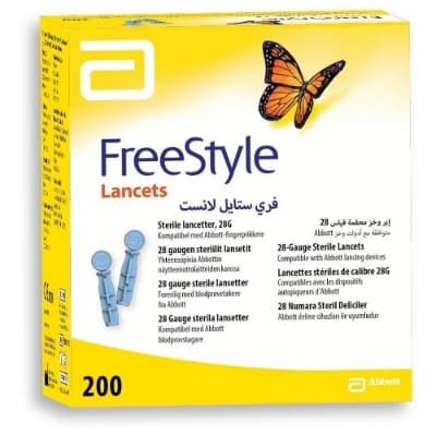 Freestyle Lancet 28G 200stk