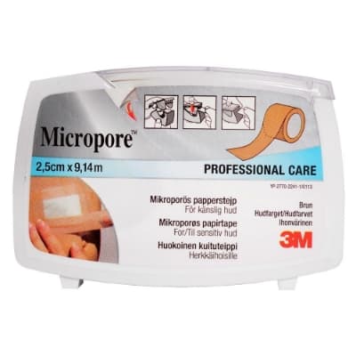 Micropore 2,5cmx9,14m disp bru