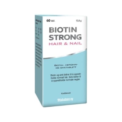 Biotin Strong 60 TABLETTER, utløpsdato 10/26