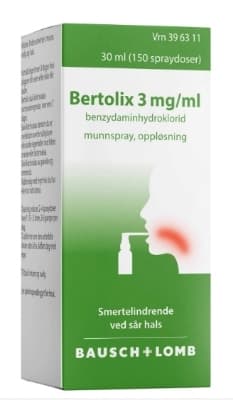 Bertolix Munnspray 3mg/ml