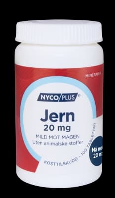 Nycoplus jern tabletter 20mg 100 stk