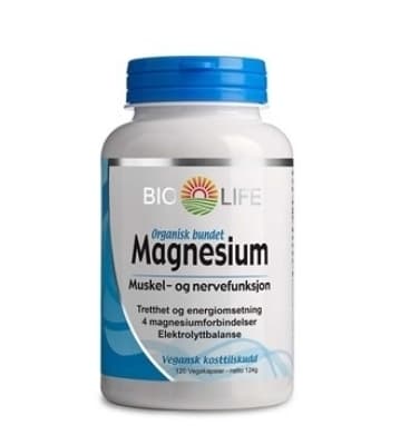 Bio Life Magnesium 120 Kapsler