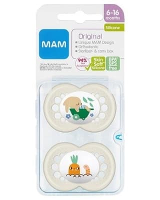 Mam Original Silk Teat Neutral 6-16 mnd