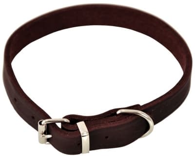 Dogman Skinnhalsbånd Justerbar Brun 40cm