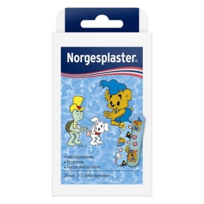 Norgeplaster bamse 20stk