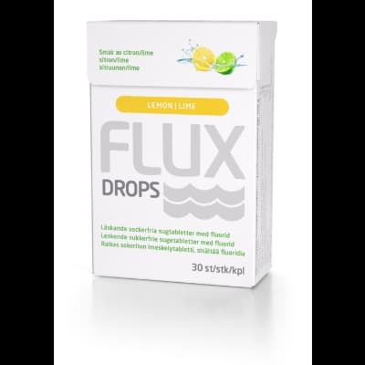Flux drops sugetabletter lime&sitron 30 stk