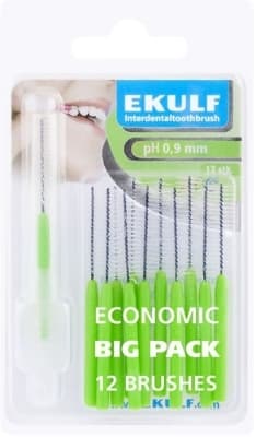 Ekulf Mellomrombørster Ph-090 Grønn