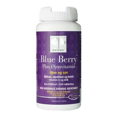 Blue Berry pluss Øyenvitamin 240  tabletter