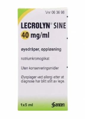 Lecrolyn Sine Øyedråper 40mg/ml