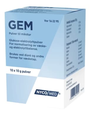 Gem Pulver til Mikstur 10x10g
