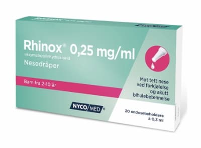 Rhinox Nesedråper 0,25mg/ml Endos