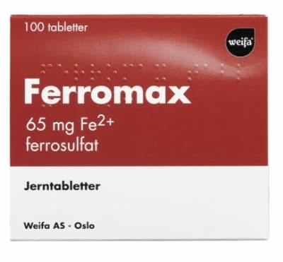 Ferromax Tabletter 65mg - 100stk