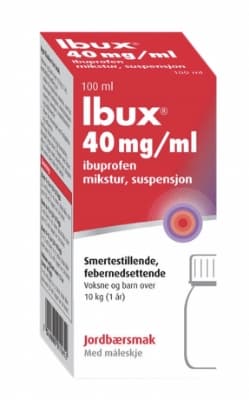Ibux Mikstur 40mg/ml Jordbær
