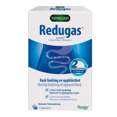 Benegast Redugas Tyggetabletter