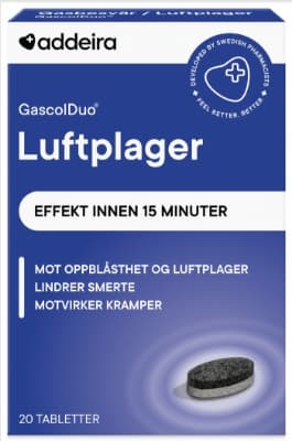 GascolDuo Tabletter Mage-/Luftsmerter