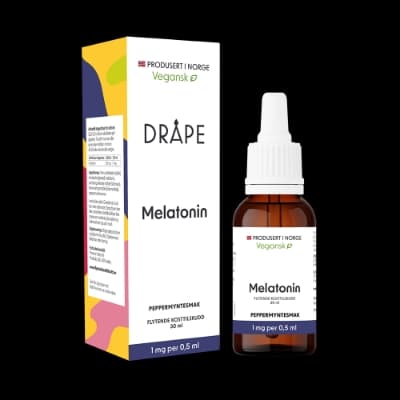 Dråpe vegansk melatonin peppermynte 30ml