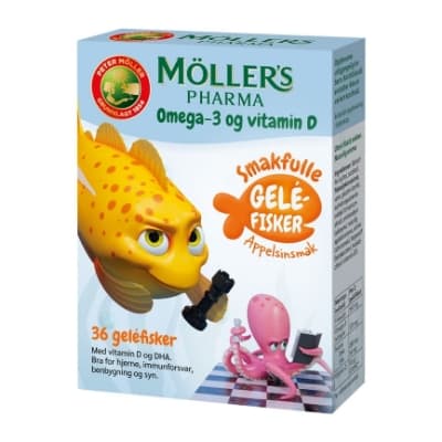 Møllers pharma omega3 gelefisk