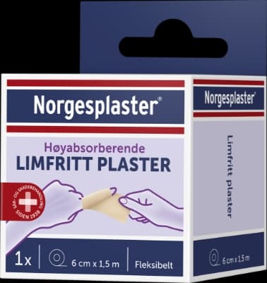 Norgesplaster limfritt plaster 6cmx1,5m