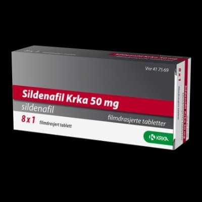 Sildenafil Krka 50 mg tabletter 8 stk