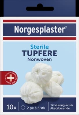 Norgesplaster Sterile Tupfere 10stk