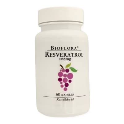 Bioflora Resveratrol 100mg 60 kapsler