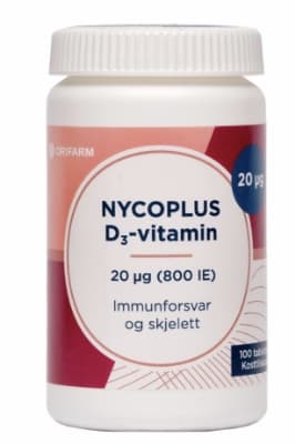 Nycoplus D3-vitamin 20mcg 100 tabletter