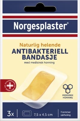 Norgesplaster Antibakteriell Bandasje (3 stk)