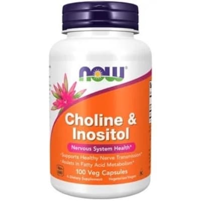 NOW Choline & Inositol 500 mg (100 kapsler)
