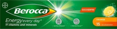 Berocca energy brusetab orange 15 stk
