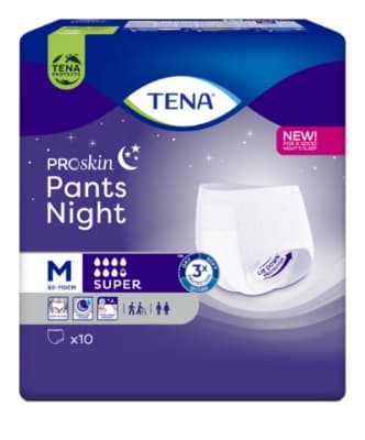 Tena Pants Night Super Bleiebukse M – 10 stk
