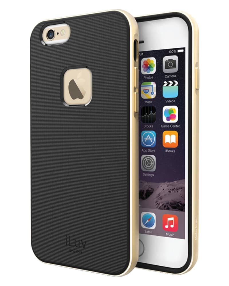 iLuv Metal Forge iphone 6/6s cover - Guld