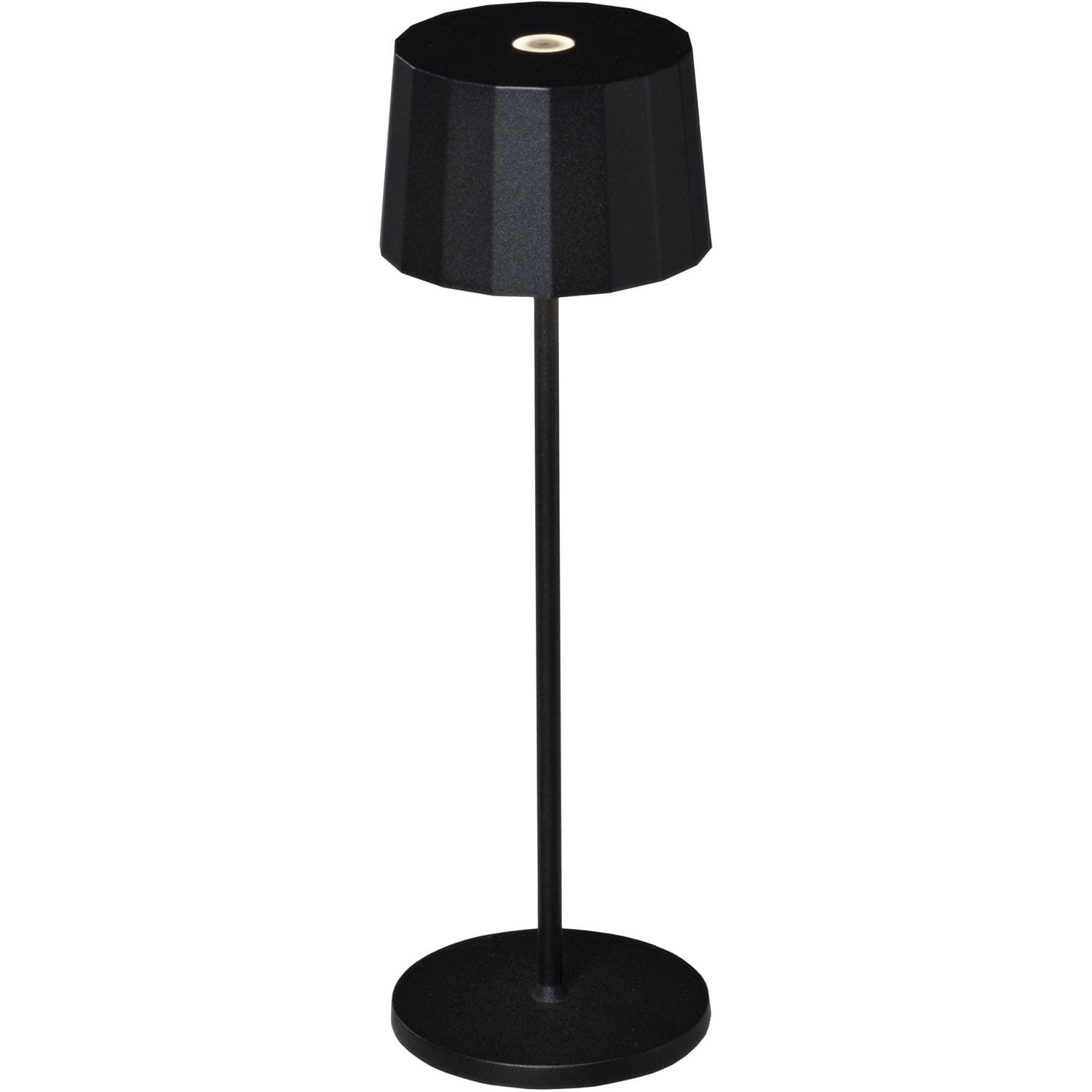 Konstsmide Positano bordslampa svart USB
