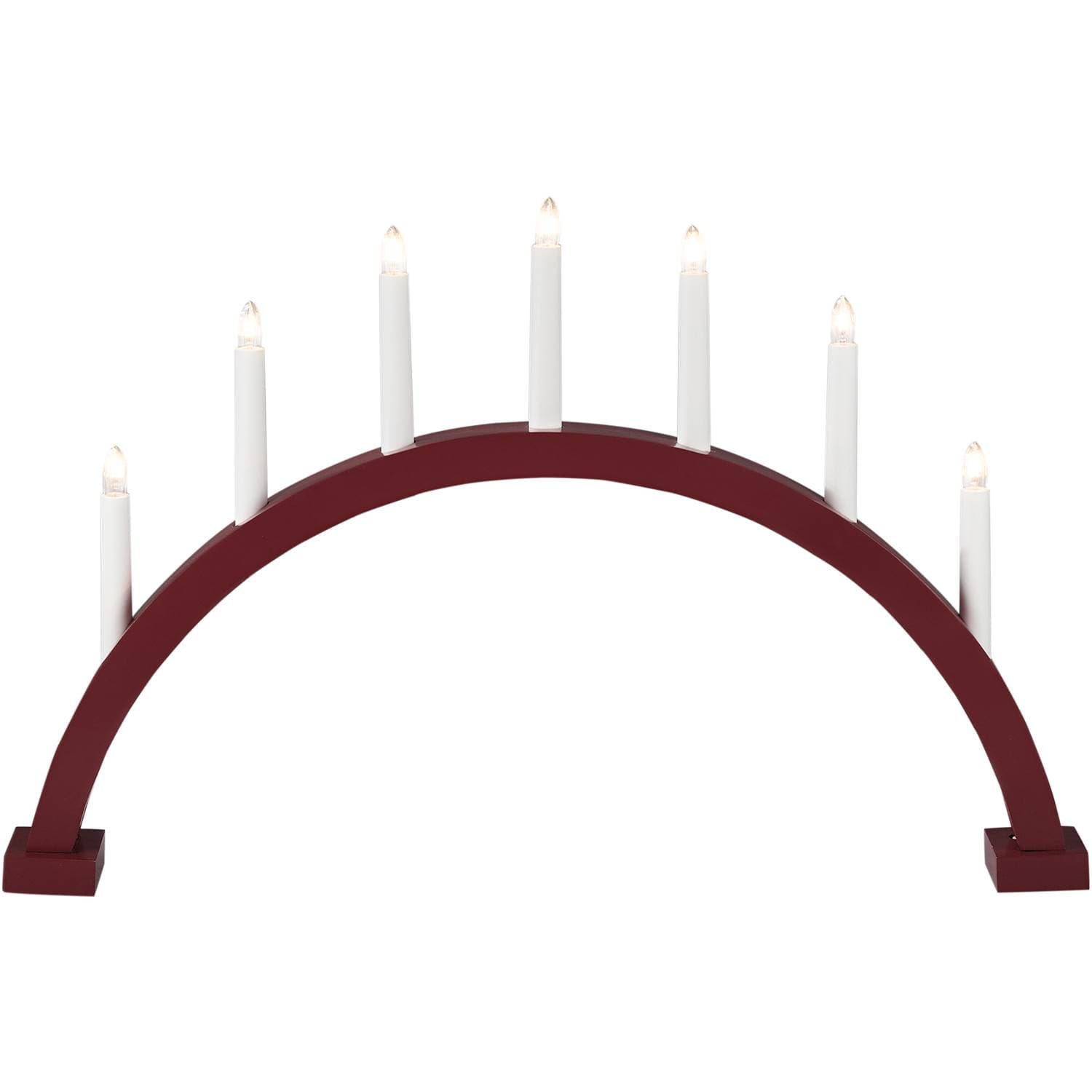 Konstsmide 2272-525 båge 7 ljus röd