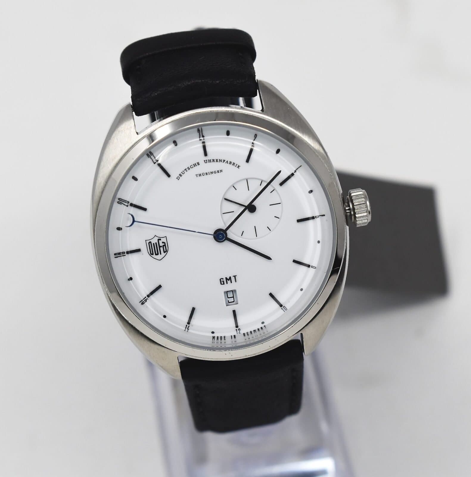 Dufa Black Gotha GMT Leather Dufa Watch DF-9005-02