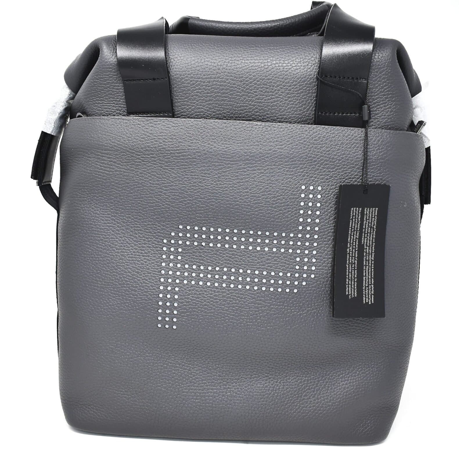 Porsche Design Signature LVZ Business Weekender Tote Shoulder Bag Grey 800 4090002848