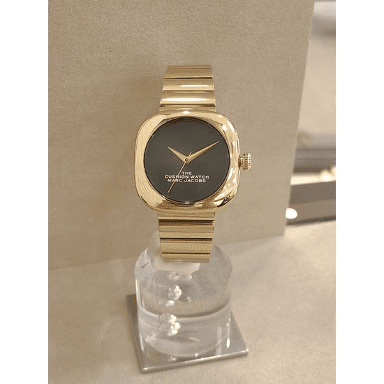 Marc Jacobs The Cushion Quartz Black Dial Ladies Watch MJ0120179298