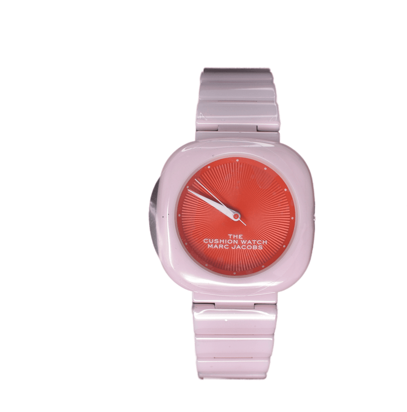 Marc Jacobs The Cushion Quartz Red Dial Ladies Watch MJ0120184711